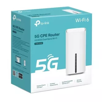 TP-Link Archer NX500 EasyMesh WiFi6 5G, 4G LTE ruter (AX3000, 2.4GHz/5GHz, 2xGbELAN, 1xGbELAN/WAN, 5G, 4G LTE, 1xnanoSIM)