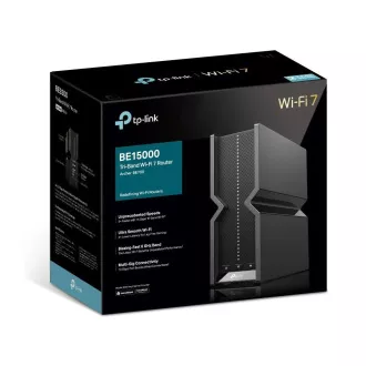 TP-Link Archer BE700 EasyMesh WiFi7 ruter (BE15000, 2.4GHz/5GHz/6GHz, 1x10GbEWAN, 1x2, 5GbELAN, 3xGbELAN, 1xUSB3.0)