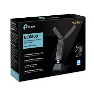 TP-Link Archer TBE400UH WiFi7 USB adapter (BE6500, 2.4GHz/5GHz/6GHz, USB3.0)