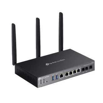 TP-Link DR3650V OMADA ADSL/VDSL pristupnik (AX3000, 3xRJ11(2xFXS, 1xDSL), 2.4GHz/5GHz, 1xGbELAN/WAN, 4xGbE, 2xUSB3.0)