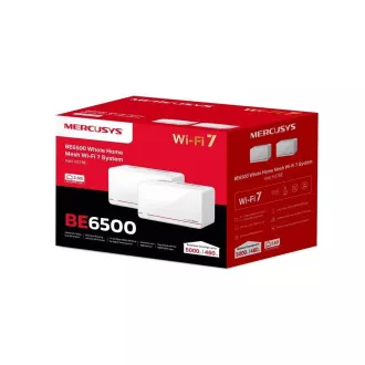 MERCUSYS Halo H37BE (pakiranje od 2) WiFi7 Mesh (BE6500, 2.4GHz/5GHz, 2x2, 5GbELAN/WAN, 1xGbELAN/WAN)