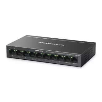 MERCUSYS preklopnik MS110CP (8x100Mb/s, 2xGbE, 8xPoE+, 65W, bez ventilatora)