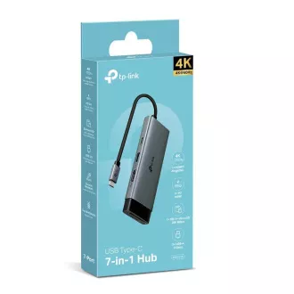 TP-Link UH7021C USB-C hub 7u1 (3x USB3.2Gen1, 1xUSB-C3.2Gen1, 1xHDMI, 1xSD, 1xmicroSD, PD 100W)