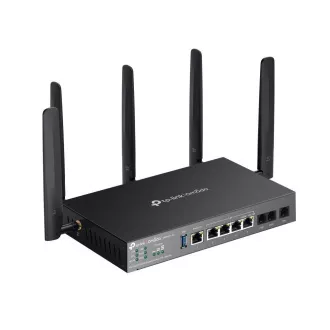 TP-Link DR3650v-4G OMADA ADSL/VDSL/4GLTE pristupnik (AX3000, 2xFXS, 1xDSL, 2.4GHz/5GHz, 1xGbELAN/WAN, 4xGbE, 1xUSB3.0, 2xnanoSIM)