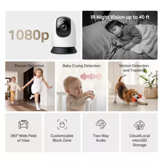 MERCUSYS MC200 kućna/unutarnja kamera (2MP, Full HD 1080p, IR 12m, WiFi, microSD) MERCUSYS MC200 kućna/unutarnja kamera (2MP, Full HD 1080p, IR 12m, WiFi, microSD)