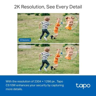 TP-Link Tapo C510W (2 komada) vanjska kamera, (3MP, PTZ, 2K 1296p, WiFi, IR 30m, micro SD kartica)