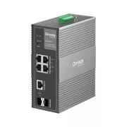 TP-Link OMADA industrijski preklopnik IES206GPP (4xGbE, 1xGbE/SFP kombinirani, 1xSFP, 3xPoE+, 1xPoE++, 120W, DIN, IP40, bez ventilatora)