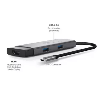 TP-Link UH5020C USB-C hub 5 u 1 (2x USB3.2Gen1, 2xUSB-C3.2Gen1, 1xHDMI, PD 100W)
