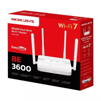 MERCUSYS MR25WBE EasyMesh WiFi7 router (BE3600, 2.4GHz/5GHz, 1xGbEWAN, 3xGbELAN)