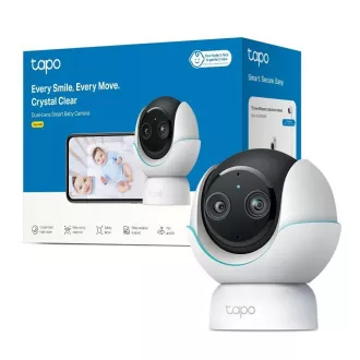 TP-Link Tapo C840 dječji monitor s dvostrukim objektivom (4MP, 2K 1440p, IR, WiFi, micro SD kartica)