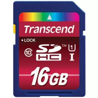 TRANSCEND SDHC kartica 16 GB Premium, klasa 10 UHS-I, 300X (45MB/s)