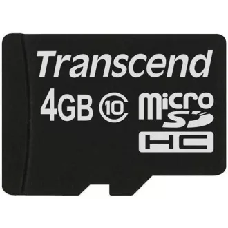 TRANSCEND MicroSDHC kartica 4GB Class 10, bez adaptera