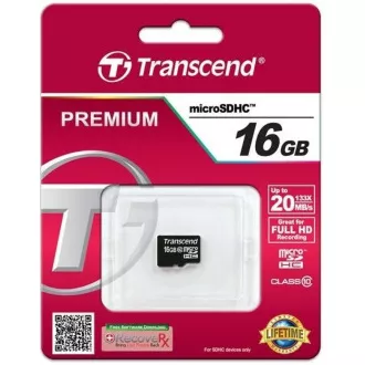 TRANSCEND MicroSDHC kartica 16GB Class 10, bez adaptera TRANSCEND MicroSDHC kartica 16GB Class 10, bez adaptera
