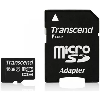 TRANSCEND MicroSDHC kartica 16GB Class 10+ adapter