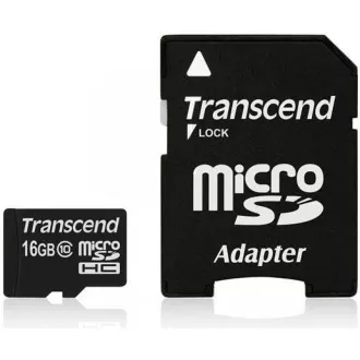 TRANSCEND MicroSDHC kartica 16GB Class 10+ adapter