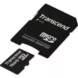 TRANSCEND MicroSDHC kartica 16GB Class 10+ adapter