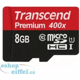 TRANSCEND MicroSDHC kartica 8GB Premium, Class 10 UHS-I 300x, bez adaptera