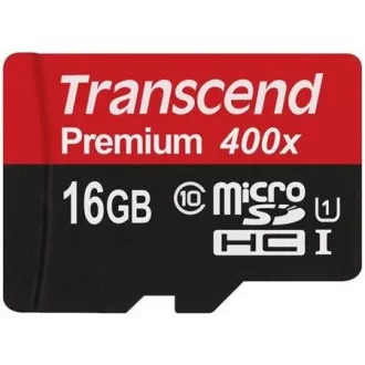 TRANSCEND MicroSDHC kartica 16GB Premium, Class 10 UHS-I 300x, bez adaptera