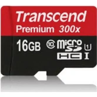 TRANSCEND MicroSDHC kartica 16GB Premium, Class 10 UHS-I 300x, bez adaptera