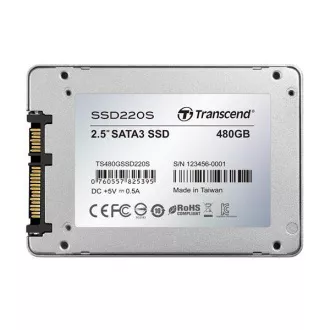 TRANSCEND SSD 220S 480GB, SATA III 6Gb/s, TLC, Aluminijsko kućište TRANSCEND SSD 220S 480GB, SATA III 6Gb/s, TLC, Aluminijsko kućište