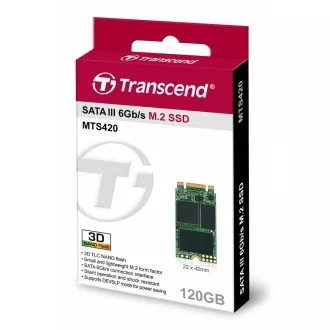 TRANSCEND Industrial SSD MTS420 120GB, M.2 2242, SATA III 6Gb/s, TLC