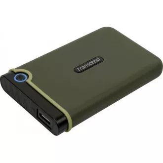 TRANSCEND vanjski HDD USB 3.0 StoreJet 25M3G, tanak, 2TB, crni (SATA, gumeno kućište, Anti-Shock)
