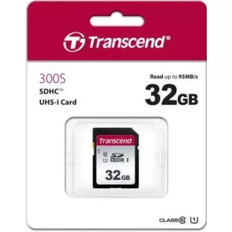 TRANSCEND SDHC kartica 32 GB 300S, UHS-I U1 (P: 95 / W: 45 MB / s)