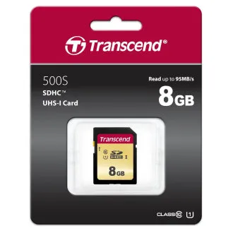 TRANSCEND SDHC kartica 8 GB 500S, UHS-I U1 (P: 95 / W: 60 MB / s) TRANSCEND SDHC kartica 8 GB 500S, UHS-I U1 (P: 95 / W: 60 MB / s)