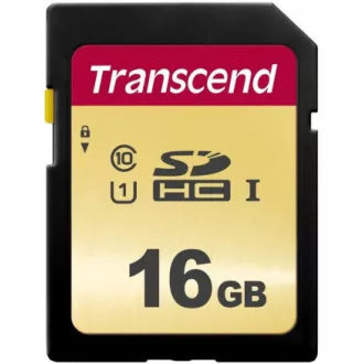 TRANSCEND SDHC kartica 16 GB 500S, UHS-I U1 (P: 95 / W: 60 MB / s)