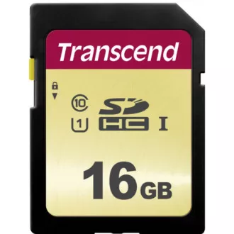 TRANSCEND SDHC kartica 16 GB 500S, UHS-I U1 (P: 95 / W: 60 MB / s)