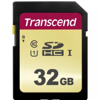 TRANSCEND SDHC kartica 32 GB 500S, UHS-I U1 (P: 95 / W: 60 MB / s)