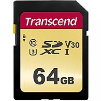 TRANSCEND SDXC kartica 64 GB 500S, UHS-I U3 V30 (P: 95 / Š: 60 MB / s)