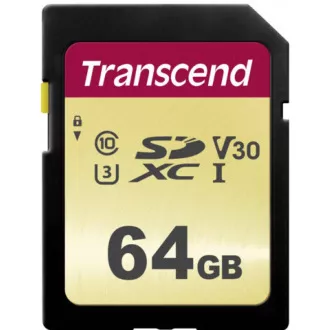 TRANSCEND SDXC kartica 64 GB 500S, UHS-I U3 V30 (P: 95 / Š: 60 MB / s)