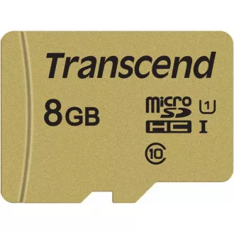 TRANSCEND MicroSDHC kartica 8GB 500S, UHS-I U1 + adapter TRANSCEND MicroSDHC kartica 8GB 500S, UHS-I U1 + adapter