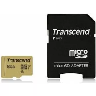 TRANSCEND MicroSDHC kartica 8GB 500S, UHS-I U1 + adapter TRANSCEND MicroSDHC kartica 8GB 500S, UHS-I U1 + adapter