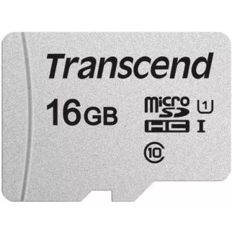 TRANSCEND MicroSDHC kartica 16GB 300S, UHS-I U1 + adapter