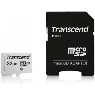 TRANSCEND MicroSDHC kartica 32GB 300S, UHS-I U1 + adapter