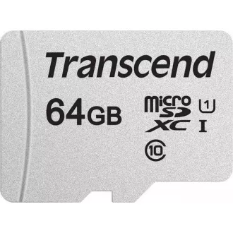 TRANSCEND MicroSDXC kartica 64GB 300S, UHS-I U1 + adapter
