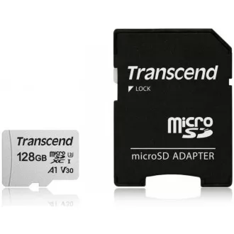 TRANSCEND MicroSDXC kartica 128GB 300S, UHS-I U3 V30 + adapter