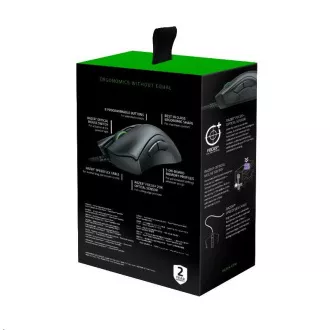 RAZER miš DeathAdder V2, optički, razlučivost 20.000 dpi, USB, hibridna pohrana u oblaku i integrirana memorija, RGB