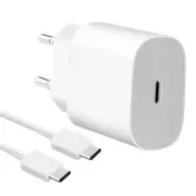 Samsung mrežni punjač EP-TA800EWE + kabel EP-DA905BWE USB-C, 25W, bijeli, (bulk)