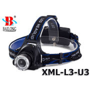 AKU čeona svjetiljka Bailong BL-6699, led tip CREE XML + punjivi set