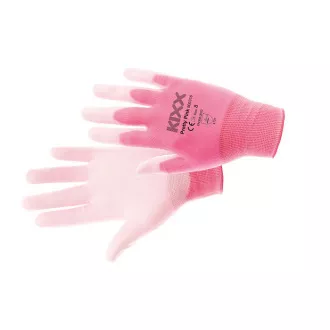 PRETTY PINK rukavice od najlona PU za roze 8