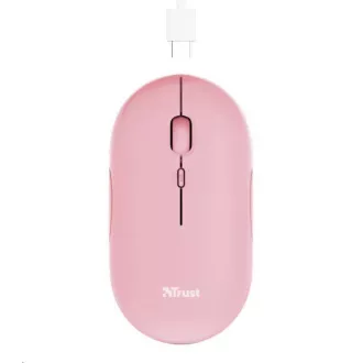 TRUST miš PUCK, bežični, USB, roza TRUST miš PUCK, bežični, USB, roza