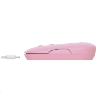 TRUST miš PUCK, bežični, USB, roza TRUST miš PUCK, bežični, USB, roza