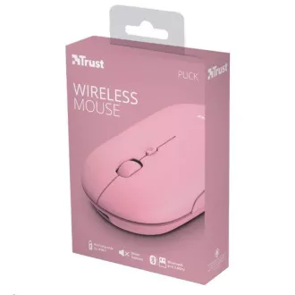 TRUST miš PUCK, bežični, USB, roza TRUST miš PUCK, bežični, USB, roza
