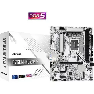 ASRock matična ploča LGA1700 B760M-HDV/M.2, Intel B760, 2xDDR5, 1xDP, 1xHDMI, 1xVGA, mATX ASRock matična ploča LGA1700 B760M-HDV/M.2, Intel B760, 2xDDR5, 1xDP, 1xHDMI, 1xVGA, mATX