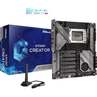 ASRock MB SC sWRX8 WRX80 Creator R2.0, AMD WRX8, 8xDDR4, 1xVGA, WiFi, eATX