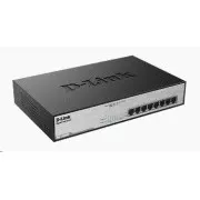 D-Link DGS-1008MP 8-portni gigabitni PoE preklopnik, 8x gigabitni PoE RJ45, PoE proračun 140 W