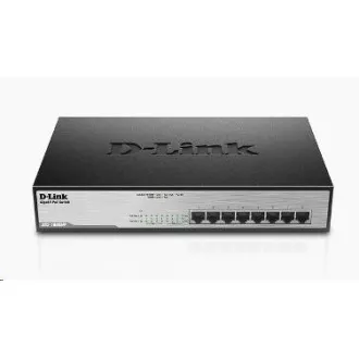 D-Link DGS-1008MP 8-portni gigabitni PoE preklopnik, 8x gigabitni PoE RJ45, PoE proračun 140 W